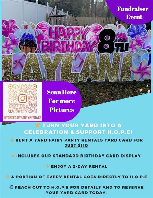 Birthday Yard Sign Sale